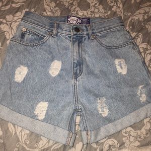 High waisted shorts